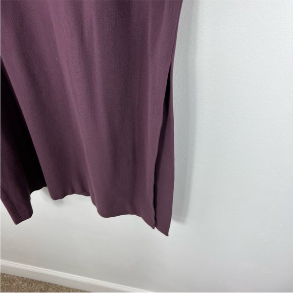 NEW NWT | Eileen Fisher | Wool Mauve Maroon Purple Midi Maxi Skirt | Size Small - Picture 2 of 9